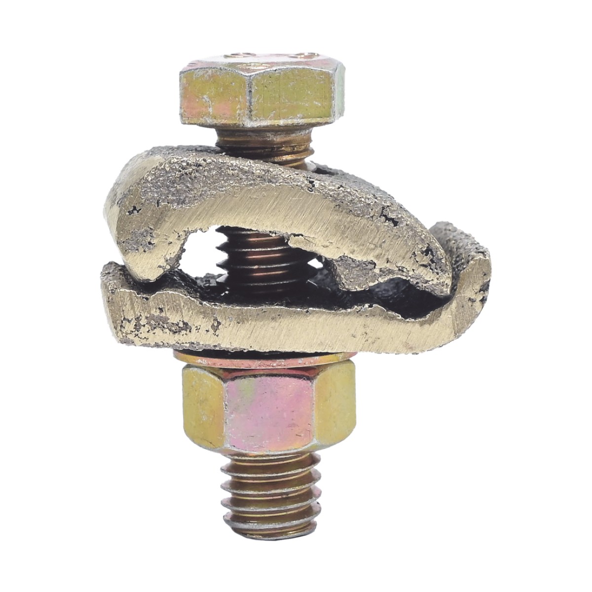Conector Cable a Superficie Plana / Bronce 100% / Cable 4-2/0 AWG / Sin Soldadura Exotérmica / 2.5x3.5 cm (1x1.4 in)