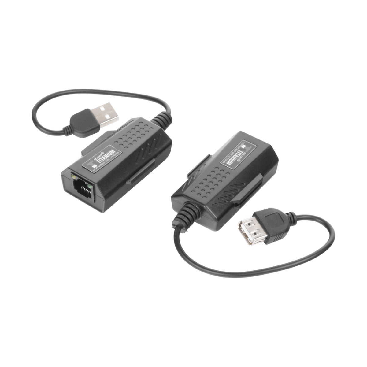 Kit extensor USB por cable UTP Cat 5 / 5e / 6 para Distancias de Hasta 50 Metros / Versión 2.0