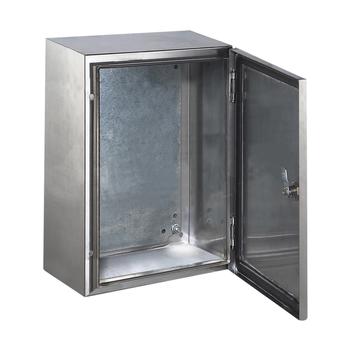 Gabinete de Acero Inoxidable IP66 Uso en Intemperie (400 x 600 x 250 mm) con Placa Interna Galvanizada.