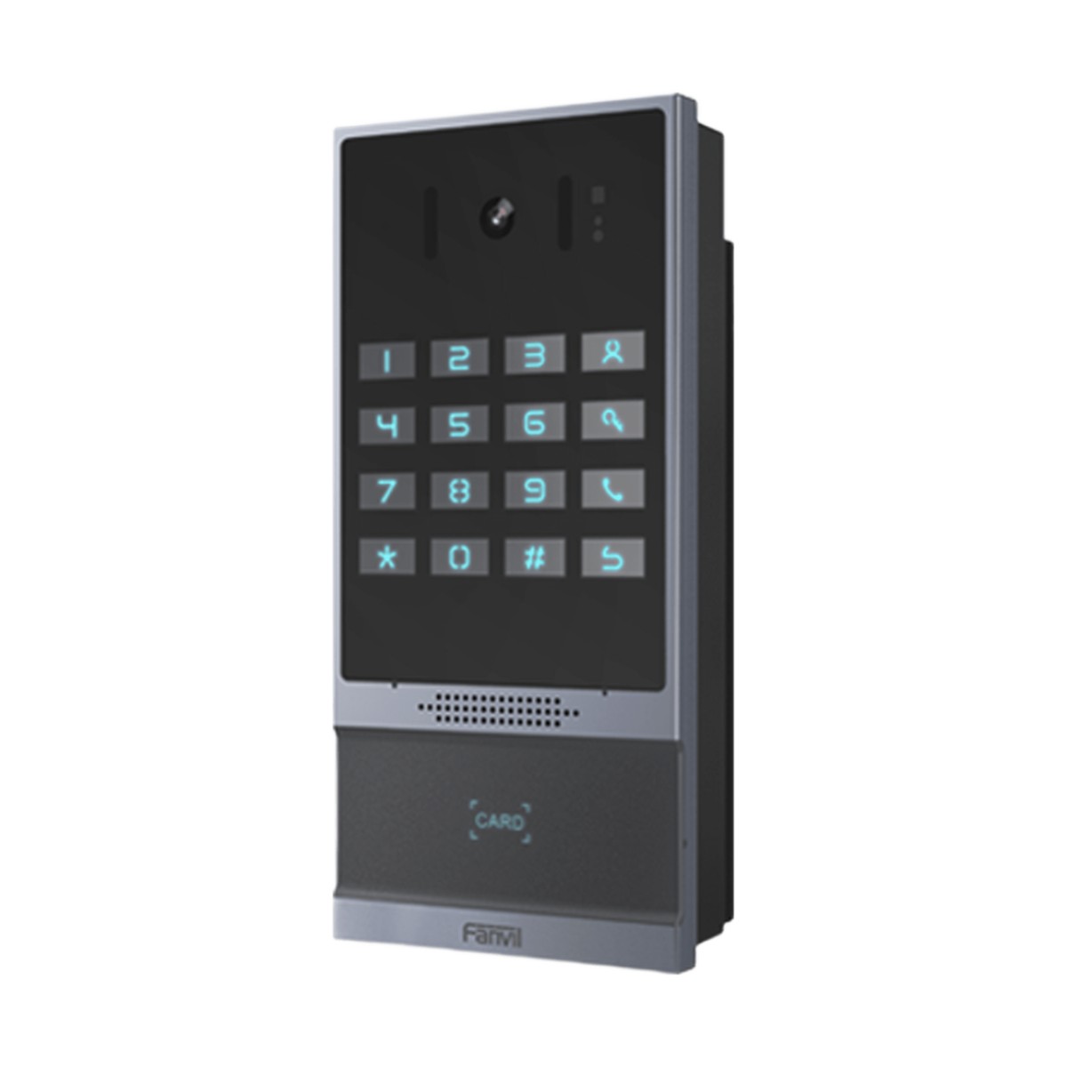 Videoportero SIP para Control de Acceso, Teclado numérico iluminado, 2 relevadores, anti-vandálico, IP66 y IK07, PoE