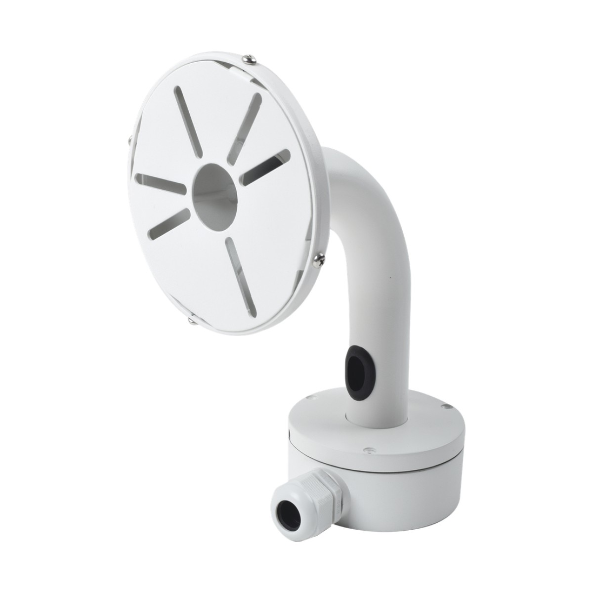 Montaje Universal de Pared con Caja de Conexiones / Compatible con Cámaras Domo y Bala / Uso en Interior