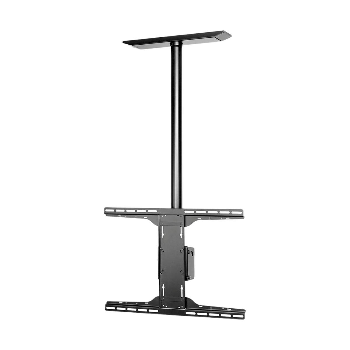 Soporte de techo universal para Pantallas de 32" a 90" / Capacidad de Carga 68.2 kg / Patrón de Montaje hasta 600 x 400 mm / Columna de Aluminio de 36" / Inclinación Ajustable -5° a 20°
