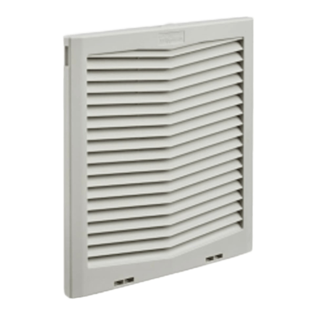 Rejilla de Escape para Ventilador con Filtro HG / Protección Tipo 12 IP55 / Compatible con Ventiladores HF13 de 13 in (325 mm) / Plástico / Gris Claro RAL 7035