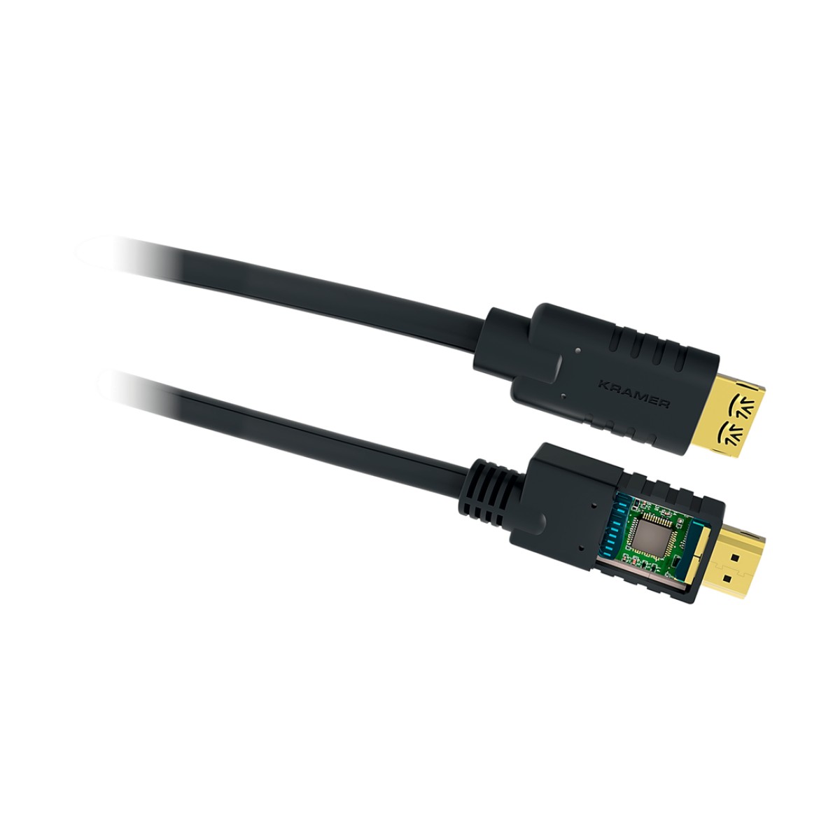 Cable HDMI Activo 4K a 60Hz | HDR, Triple Blindaje, K-Lock | CA-HM (30 mts / 98 ft)