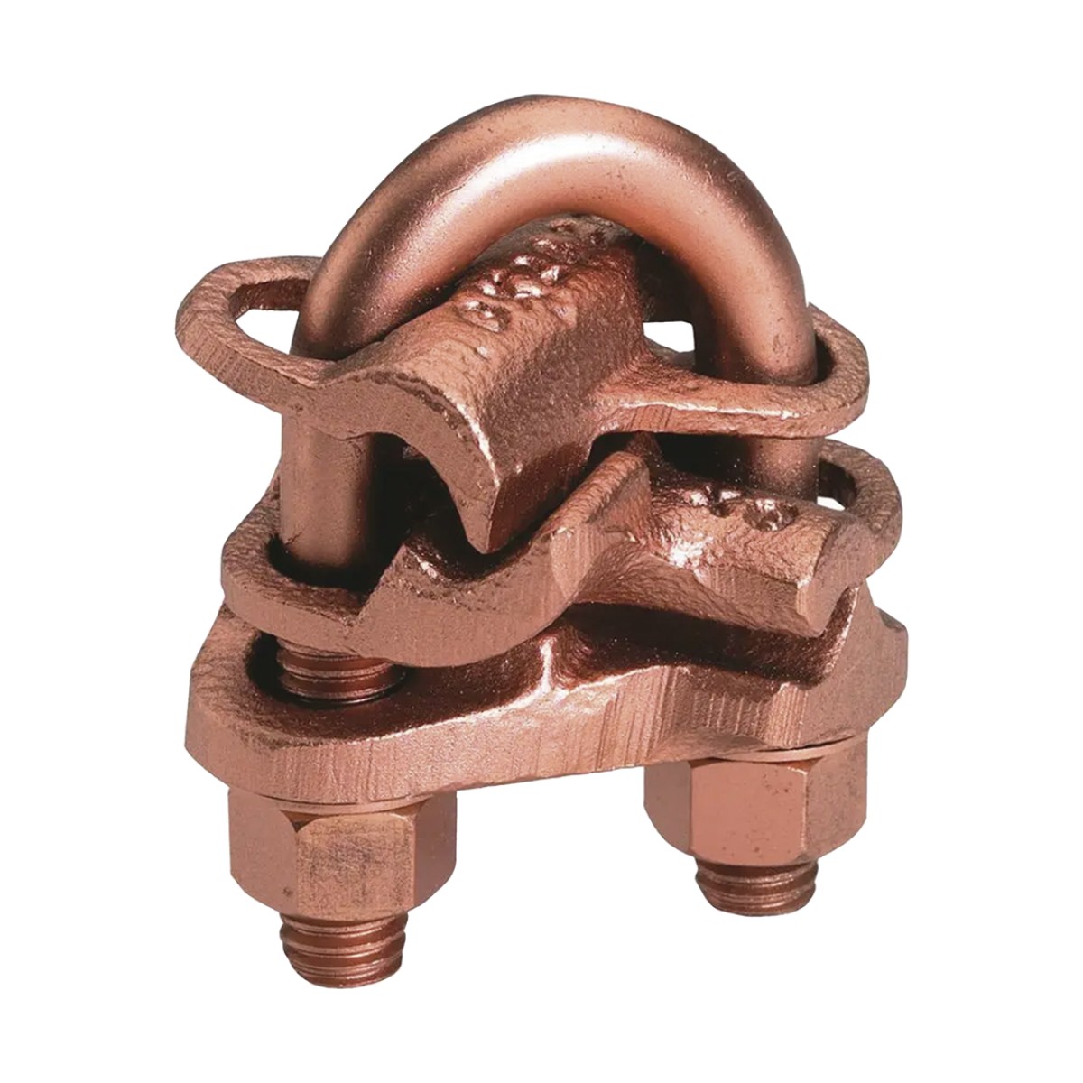 Conector mecánico para 2 cables en forma de cruz para  ranura A calibre mínimo 4 sol- 2/0 tre y ranura B 4 sol - 2/0 tre.