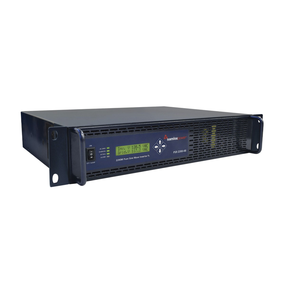 Inversor de corriente Onda Pura Montaje en Rack 2200W, 48 Vcc- 120 VCA, 50/60 Hz
