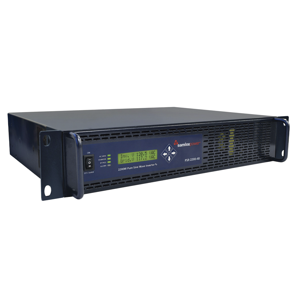 Inversor de corriente Onda Pura Montaje en Rack 2200W, 48 Vcc- 120 VCA, 50/60 Hz