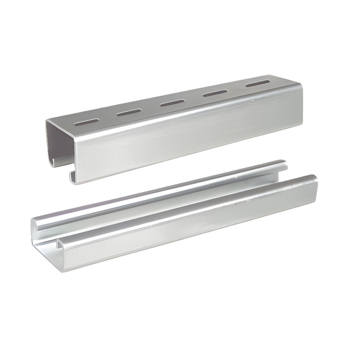 Unicanal Perforado, 4x4, 3000 mm, acabado ElectroZinc