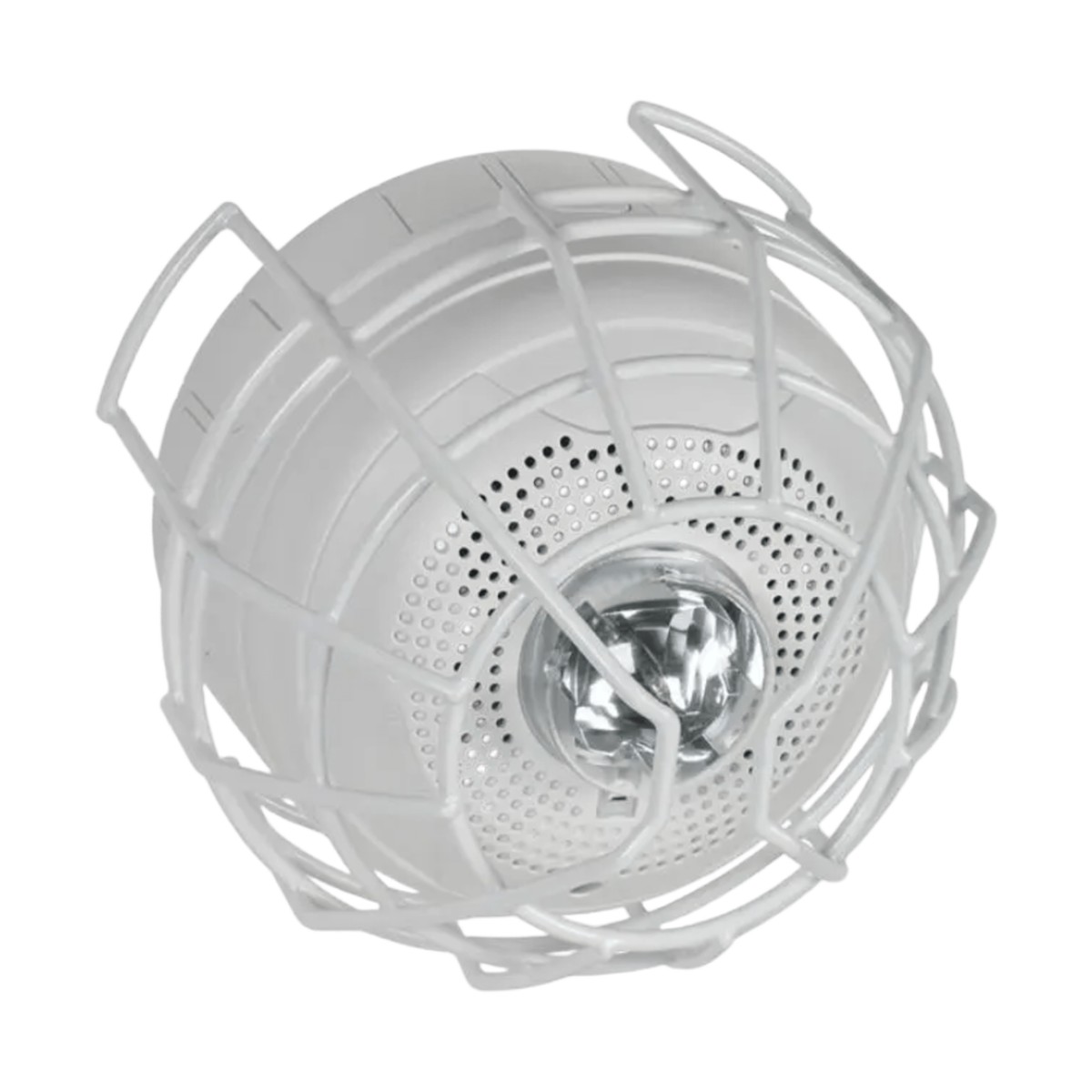 Protector De Rejilla Anti Vandalismo Y Golpes Accidentales, Color Blanco, Para Sirenas/Estrobos/Bocinas System Sensor, Montaje en Superficie en Techo, 8.55"Altox8.55"Anchox6.23"Profundidad