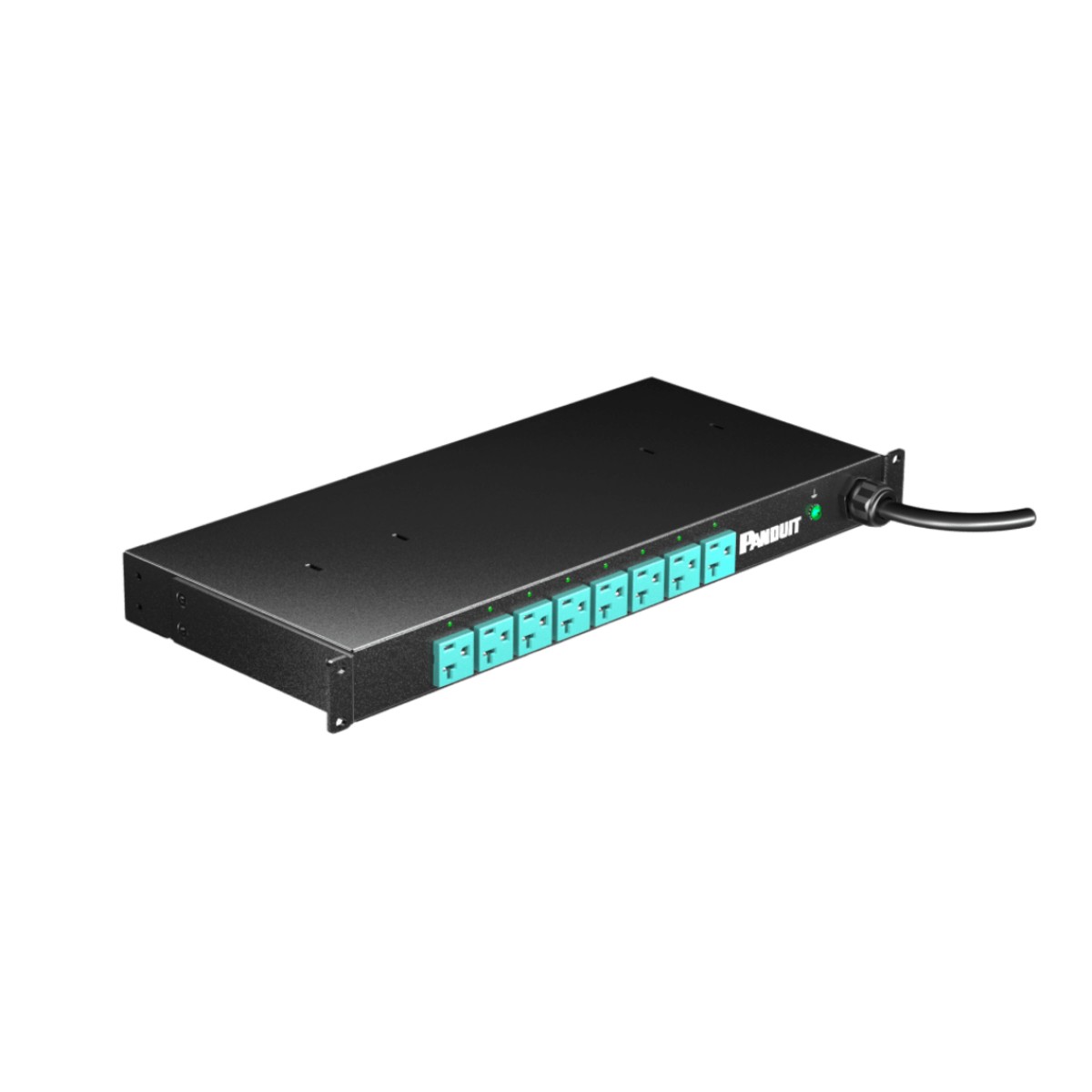 PDU EL2P Switchable y Monitoreable (MS), para Distribución de Energía, Enchufe de Entrada NEMA L5-20P, Con 8 Salidas 5-20R, Horizontal 19in, 120 Vca, 20 Amp, 1 UR