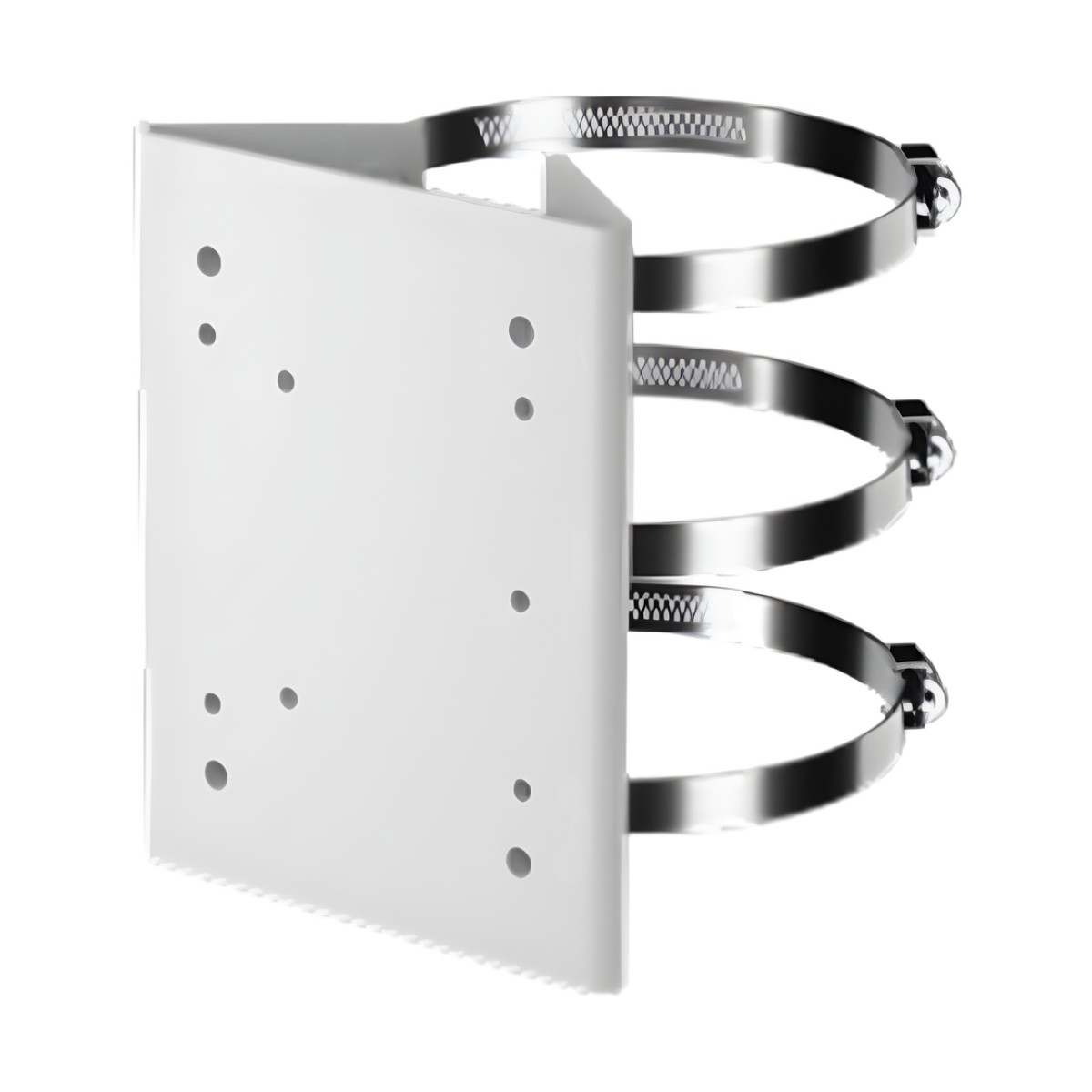 Adaptador para montaje en poste de cámaras PTZ Serie 35 Honeywell, acero, acabado blanco hueso, interior y exterior