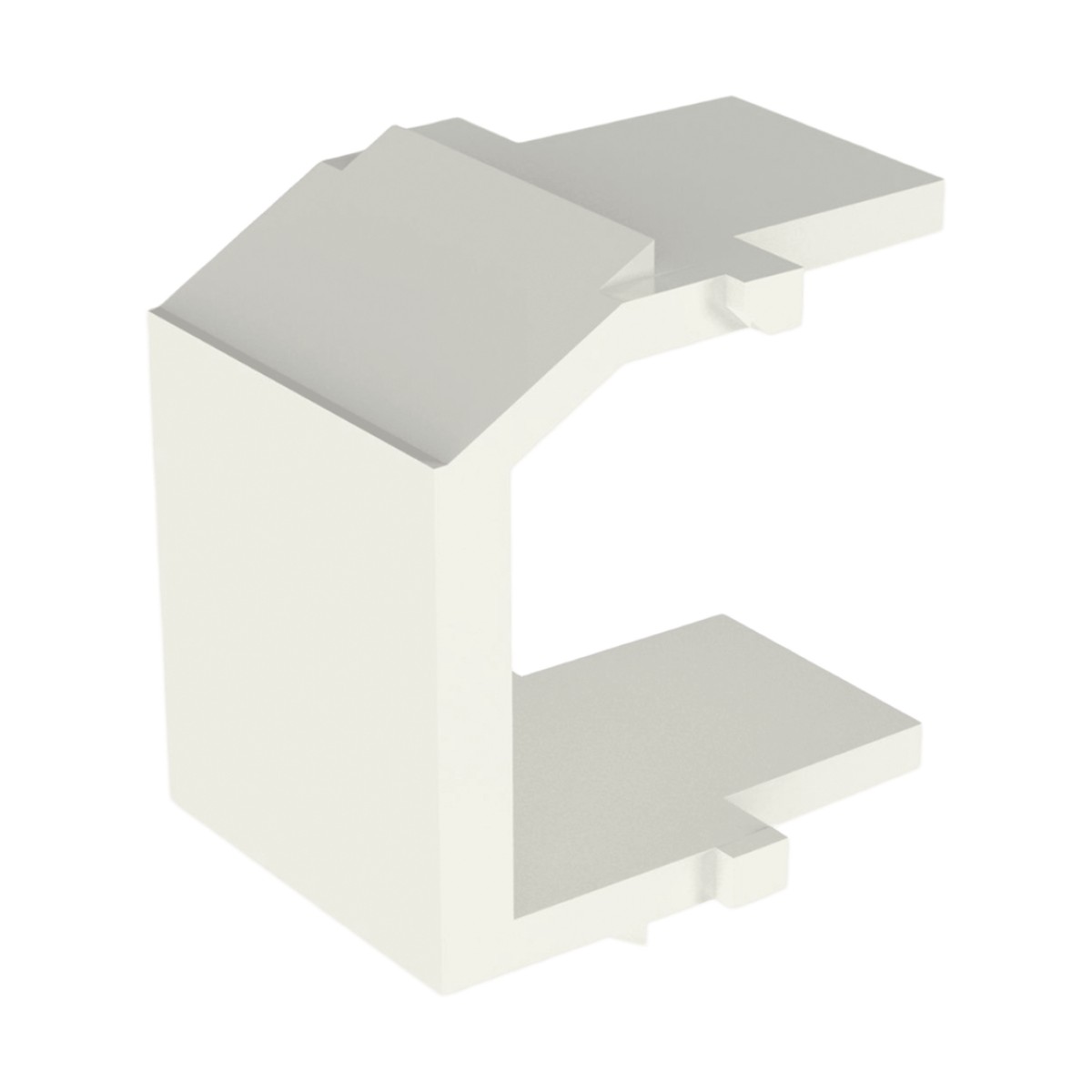Módulo de Tapa Ciega (Inserto Ciego), Tipo Keystone, Color Blanco Mate, 1 Pieza