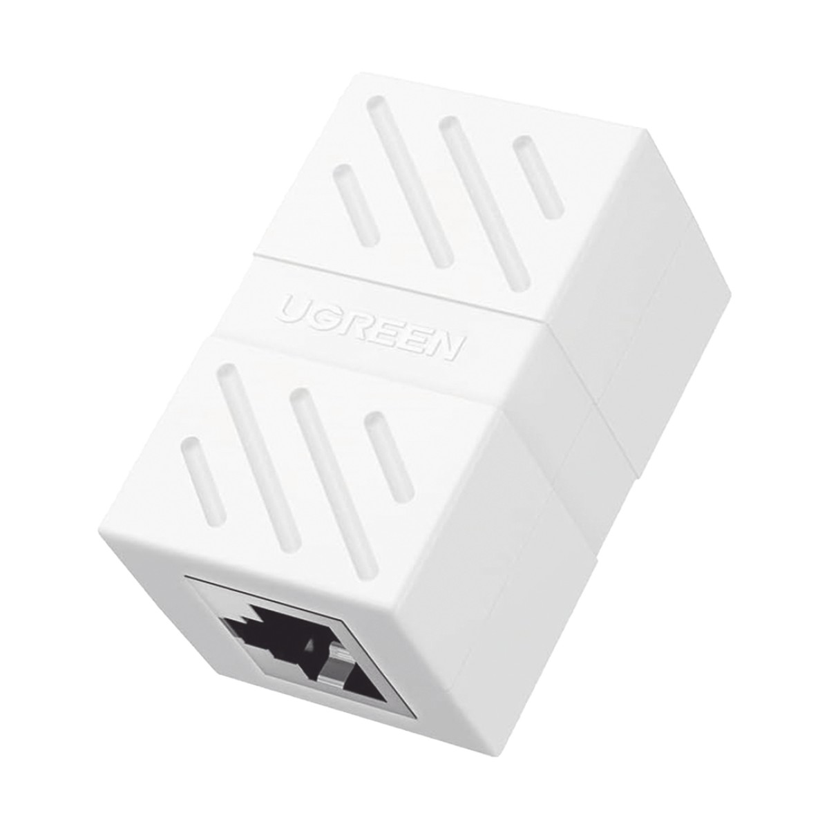 Acoplador (Extensor de Cable Ethernet RJ45 a RJ45) | 1000Mbps | Compatibilidad con Cat7 Cat6A Cat6 Cat5e | Compatible con POE | Ignífugo | ABS | Color Blanco