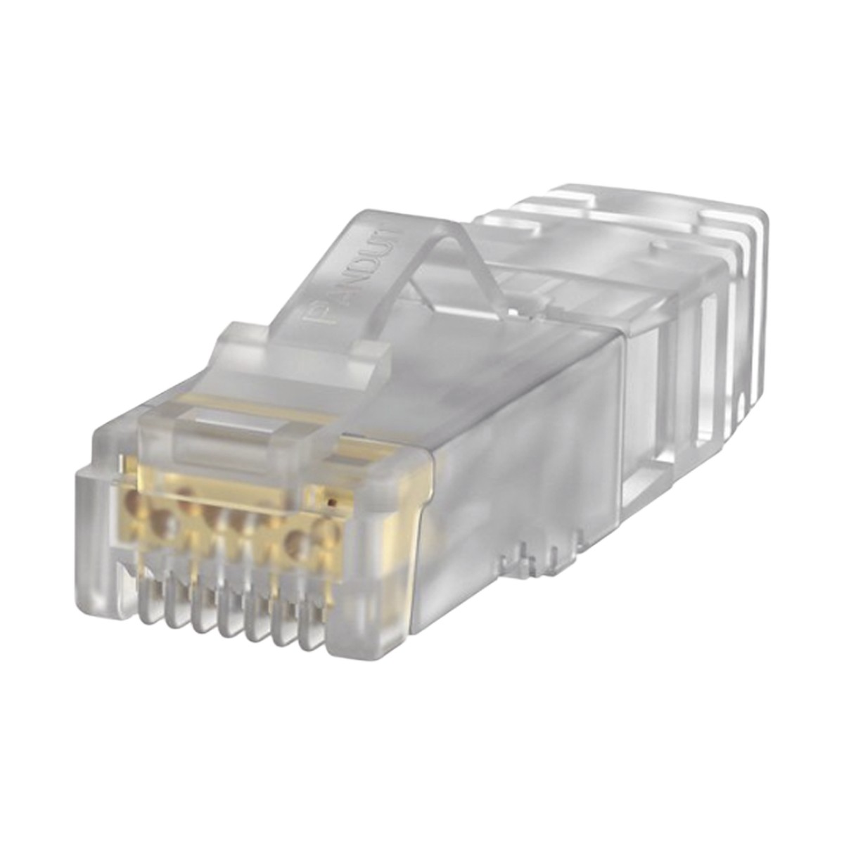 Plug RJ45 Cat6A, Para Cable UTP de Calibre 23-24 AWG, Chapado en Oro de 50 Micras, Paquete de 100 Piezas