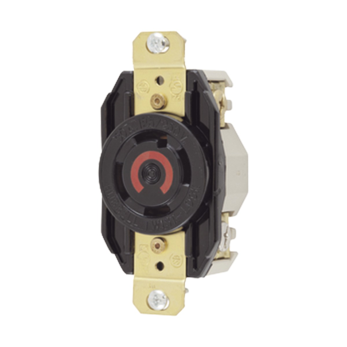 Receptáculo con Bloqueo de Media Vuelta Industrial 30 a 125/250 V CA / 3 Polos 4 Hilos / Nema L14-30R.
