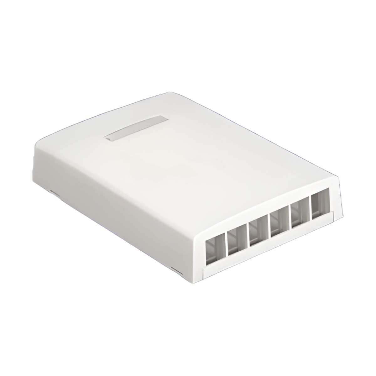 Caja de montaje en superficie para 6 módulos - Blanco Mate