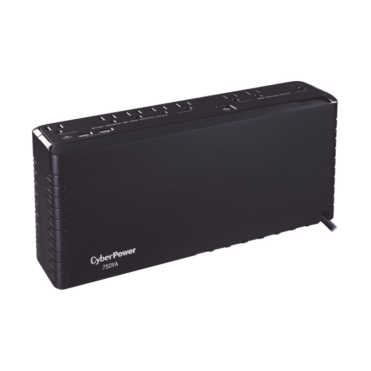 UPS de 750 VA/375 W, Topología Standby, Entrada 120 Vca NEMA 5-15P, de Escritorio, Con 8 Tomas NEMA 5-15R