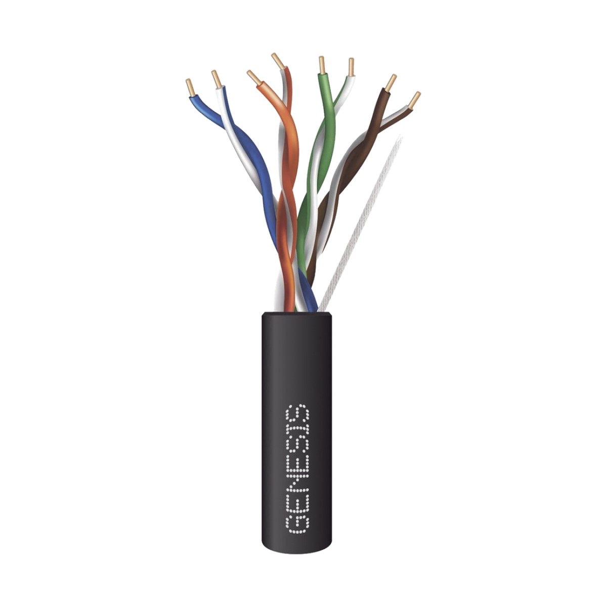 Bobina de Cable de 305 Metros (1000 Pies) / UTP Cat6 PLENUM / Color Negro / UL, CMP SPNLS / Probado a 350 MHz / Aplicaciones de CCTV / Redes de Datos / IP Megapixel / Control RS485