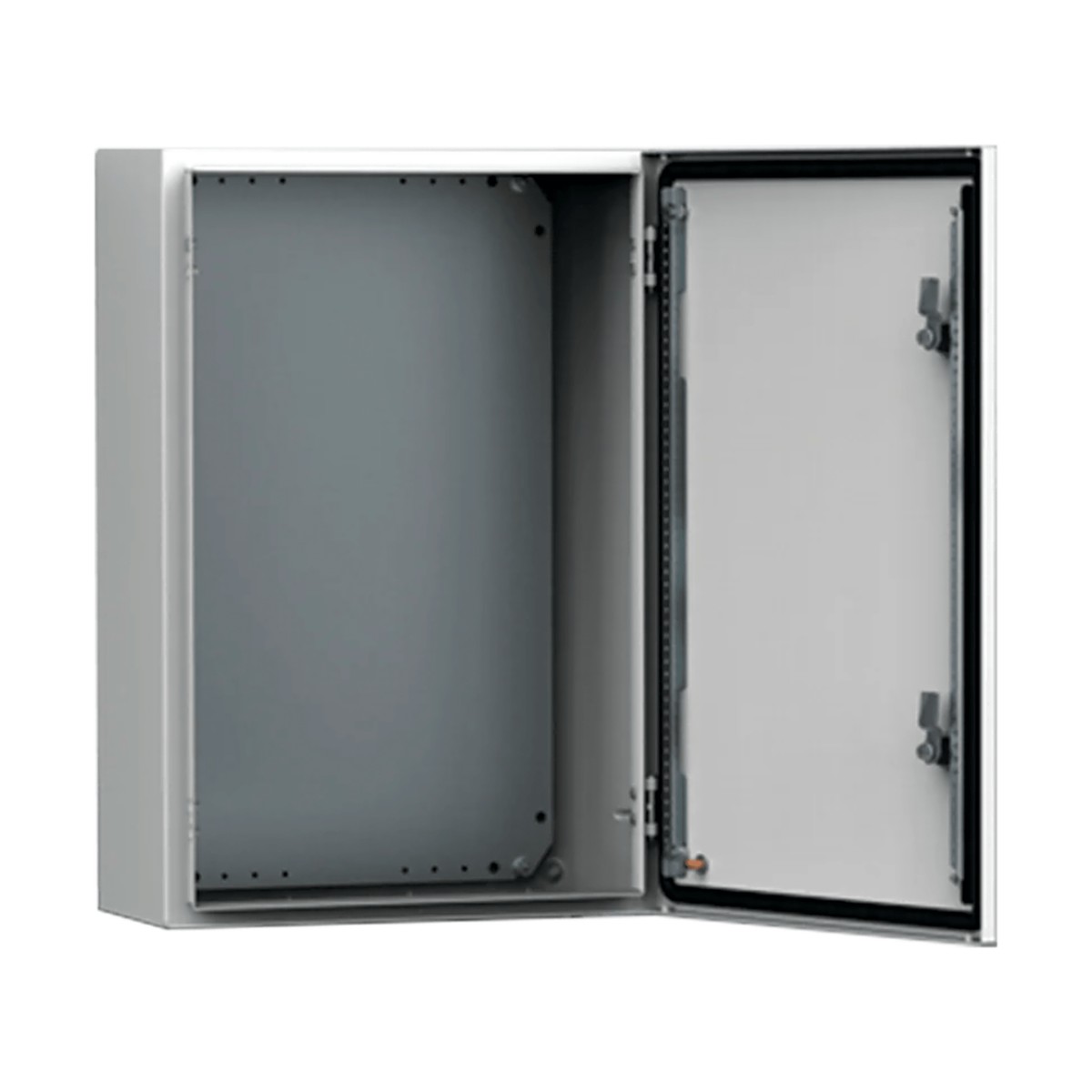 Gabinete de Uso Exterior MAS 300 x 250 x 155 mm (11.8 x 9.8 x 6.1 in) NEMA 4/12/13; IP66; IK10 de Acero Dulce 1.5 mm con Platina de Montaje Incluida Color Gris Claro