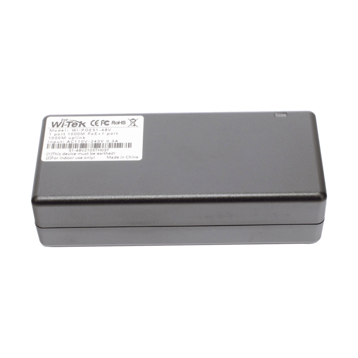 Inyector PoE 30W / PoE 802.3 af/at / 48V / Conexión plug and play / Alcance de hasta 100 metros / Aplicaciones CCTV