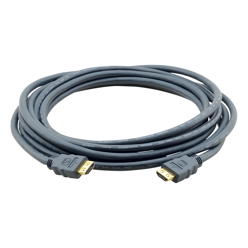 Cable HDMI Premium| Longitud 3 m | Alta Velocidad 18 Gbps | 4K@60Hz (4:4:4) | Conectores Dorados 24K | K-Lock Resistentes | Triple Blindaje | Certificado Premium