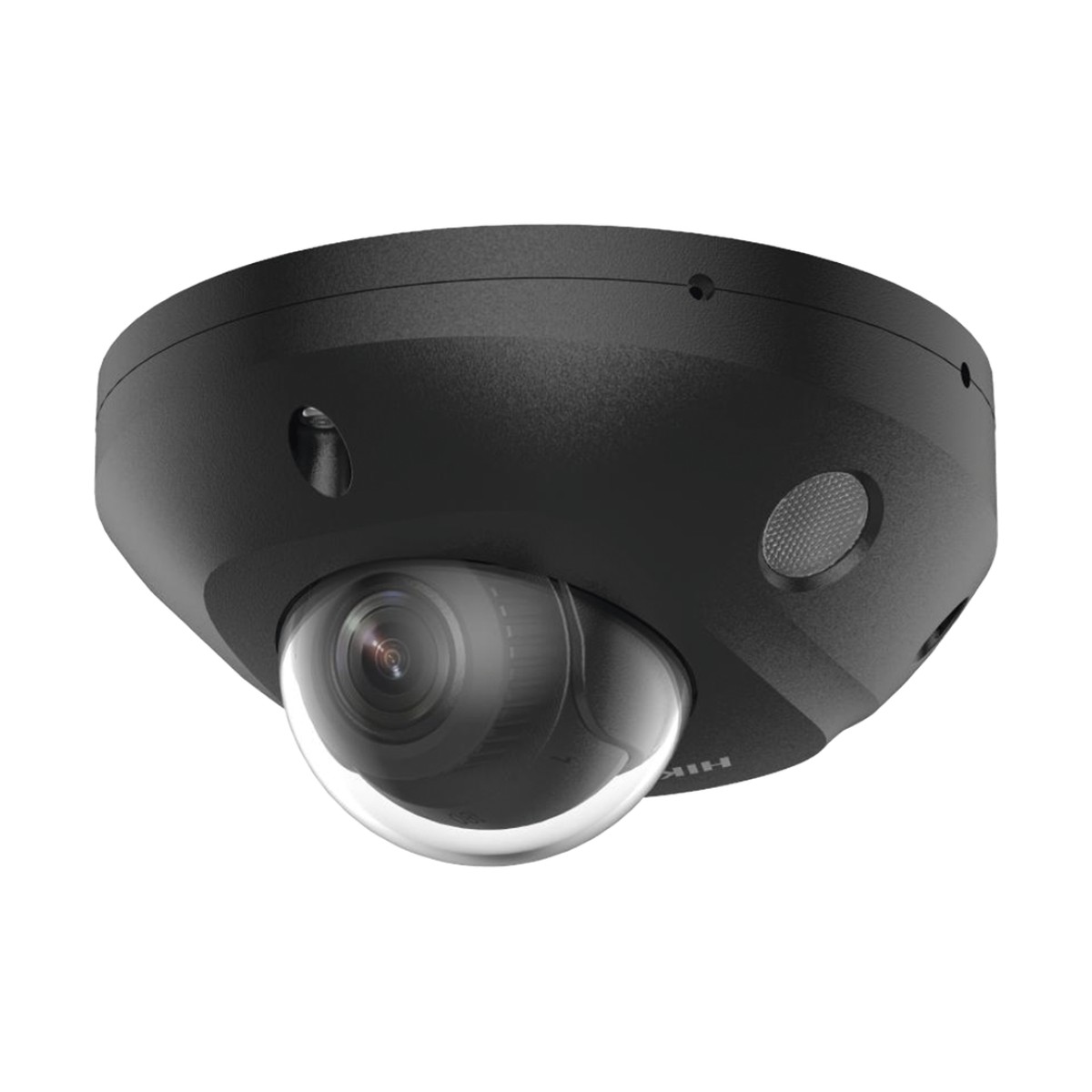 [Dual Light + 2 Micrófonos Integrados] Mini Domo IP 4 Megapixel / Color Negro / Lente 2.8 mm / 30 mts Luz Blanca + 30 mts IR / ACUSENSE / Exterior IP67 / IK08 /  WDR 120 dB / PoE / ONVIF / Alarmas I/O / Micro SD / ACUSEEK