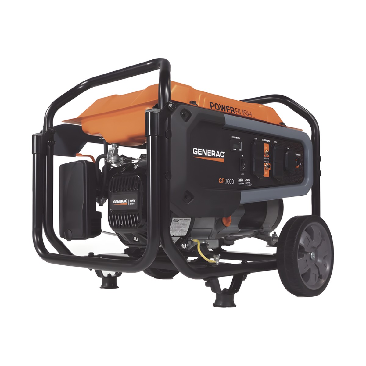 Generador Portátil a Gasolina, 3.6 kW, 120Vca, Arranque Manual