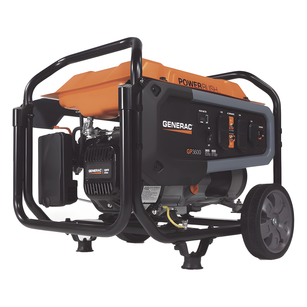 Generador Portátil a Gasolina, 3.6 kW, 120Vca, Arranque Manual