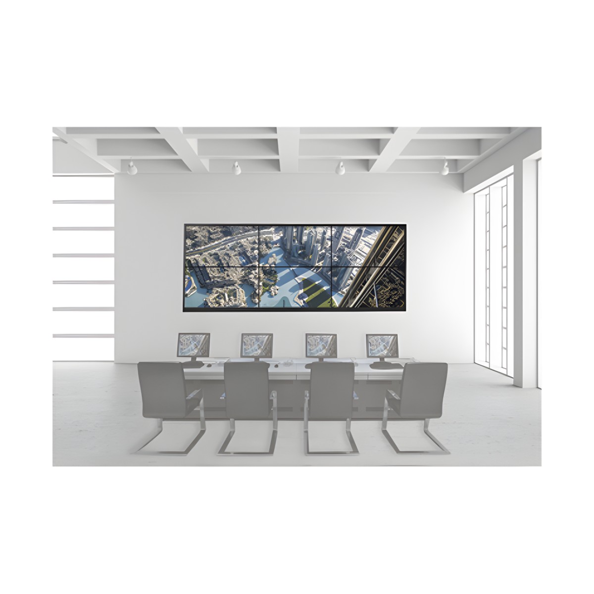 Kit Videowall 3X2 / Incluye 6 Pantallas de 55" / Decoder / Base de Piso / Accesorios de Instalación