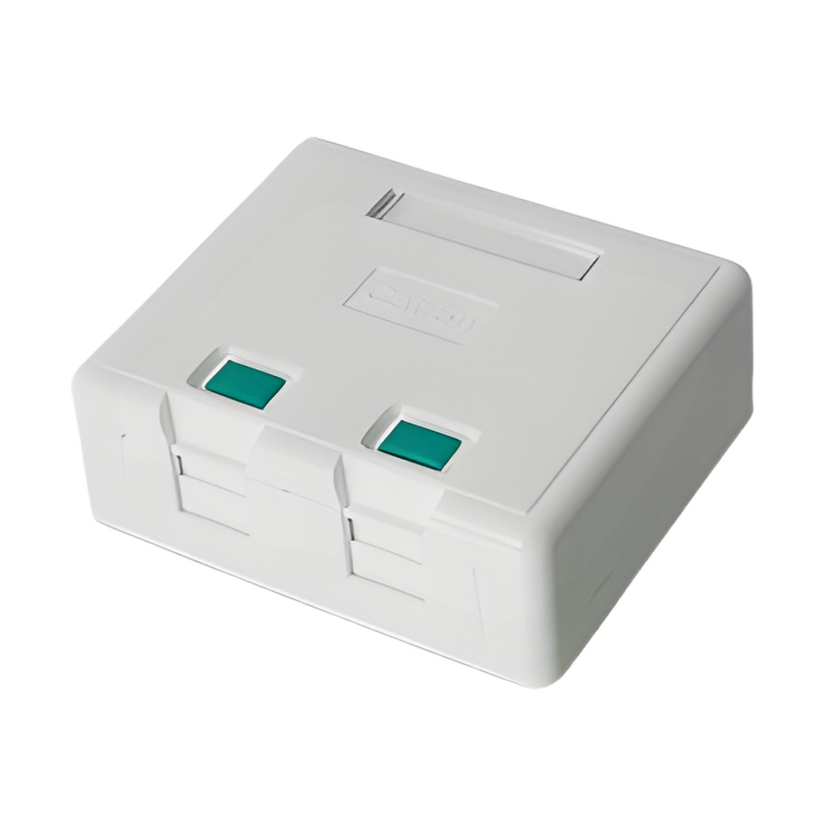 Caja de Pared con 2 Puertos Keystone, No Incluye Jacks