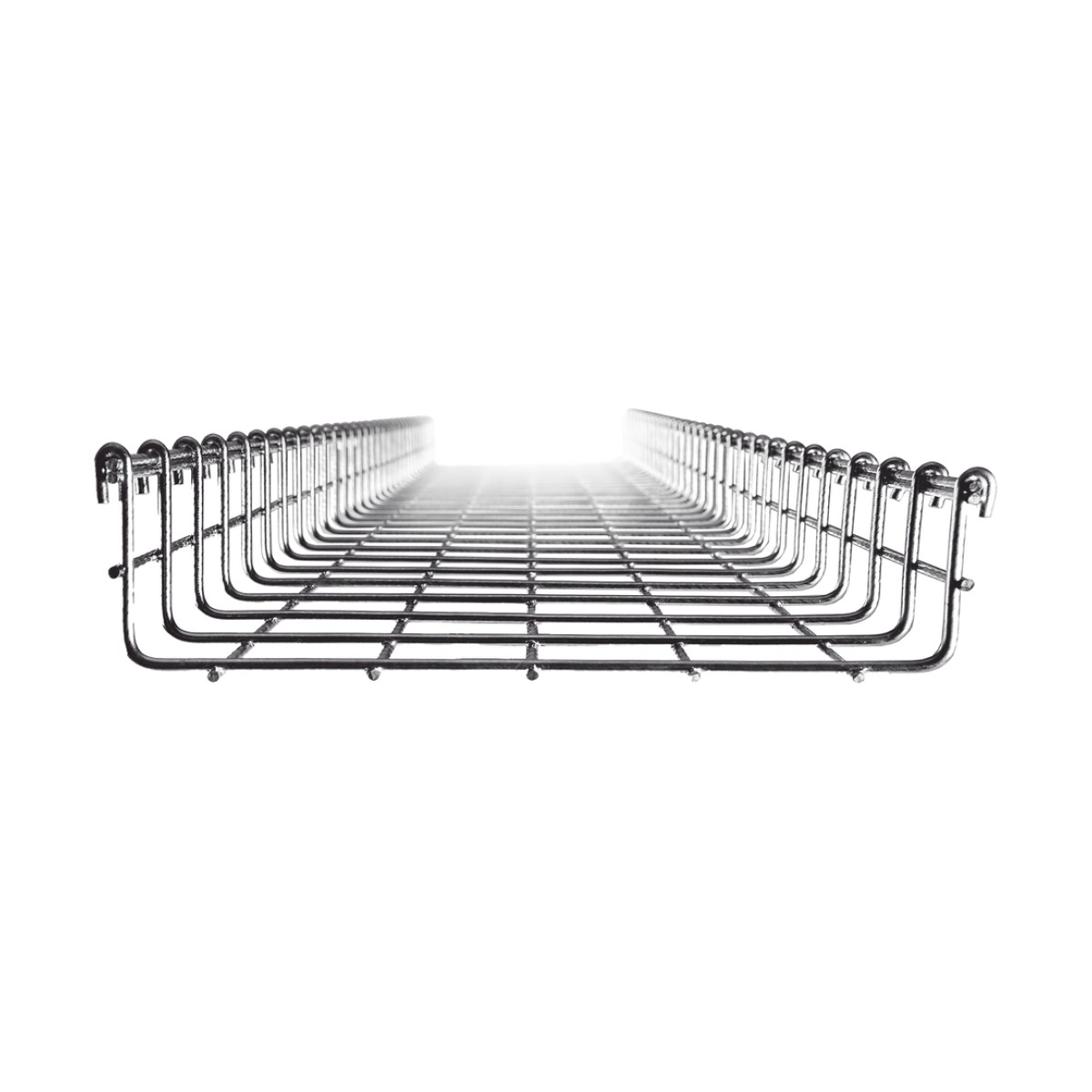 Charola Tipo Malla 66/250 mm, Acabado Electro Zinc, Hasta 263 Cables Cat6, Tramo de 3 Metros