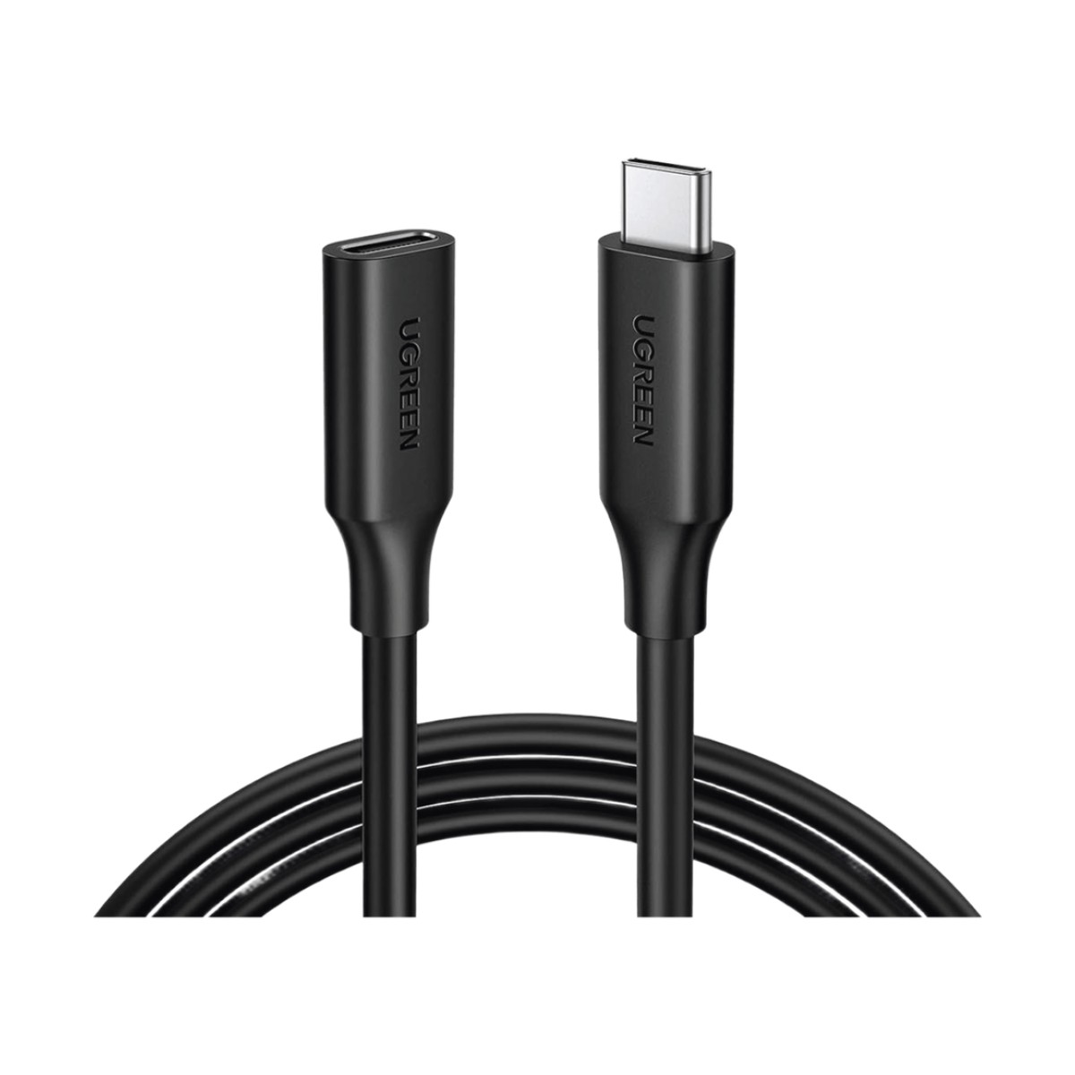 Cable USB-C Macho a USB-C Hembra | 1metro | USB-C 3.1 Gen 2 | Compatible con Thunderbolt 3 | TPE |  Transferencia de Datos 10 Gbps | Soporta hasta 100W para Carga Rápida |  Reversible.