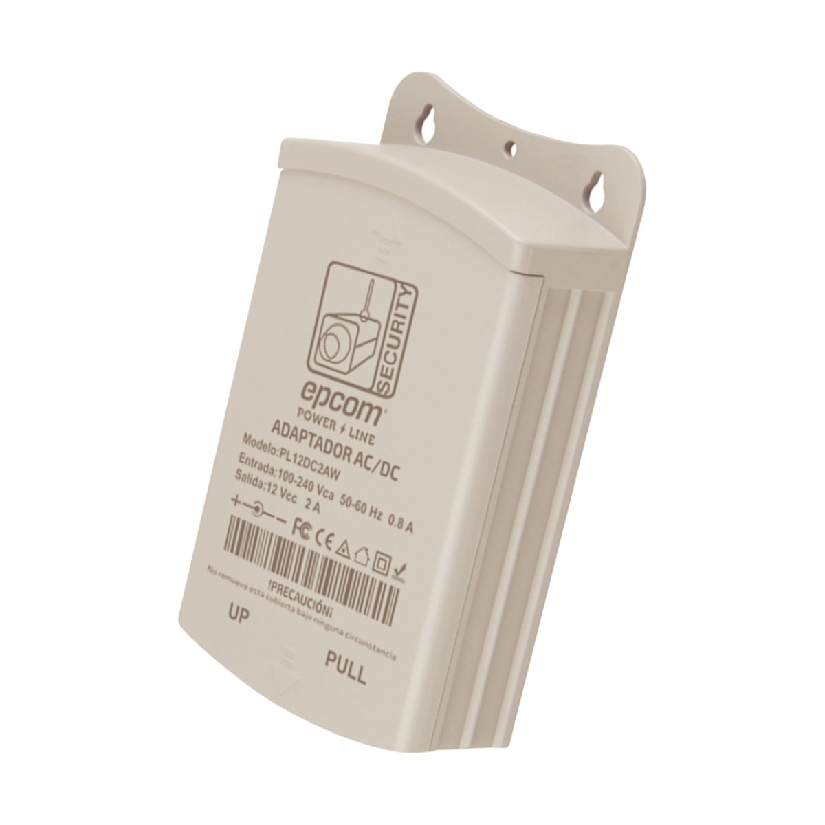 Fuente de Poder para Exterior / 12 Vcc / 2 Amp / 1 Salida / Voltaje de Entrada de 100 - 240 VCA