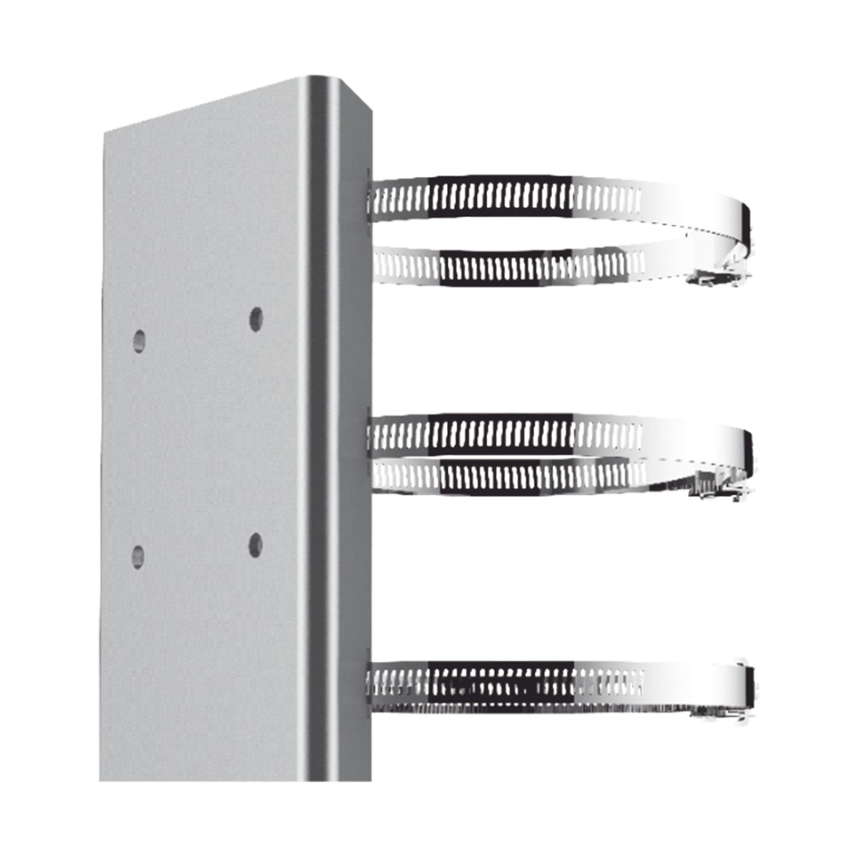 Montaje de Poste para PTZ / Acero Inoxidable / Compatible con PTZ HIKVISION
