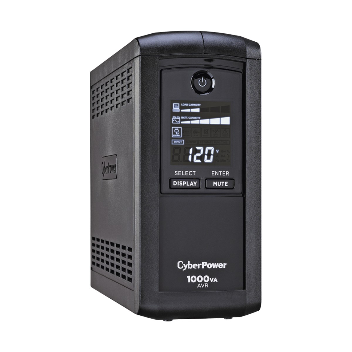 UPS de 1000 VA/600 W, Topología Línea Interactiva, Entrada 120 Vca NEMA 5-15P, Tipo Mini Torre, Con 9 Tomas NEMA 5-15R