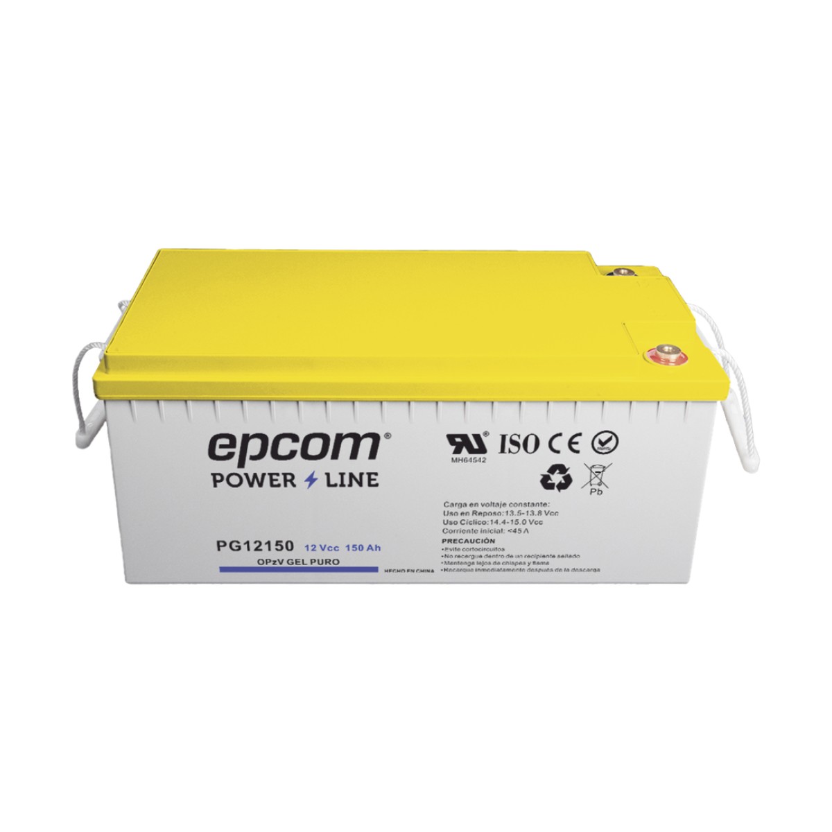 Batería GEL Puro OPzV Ciclo Profundo / 12 Vcc / 150 Ah / Aplicaciones Fotovoltaicas y de Respaldo