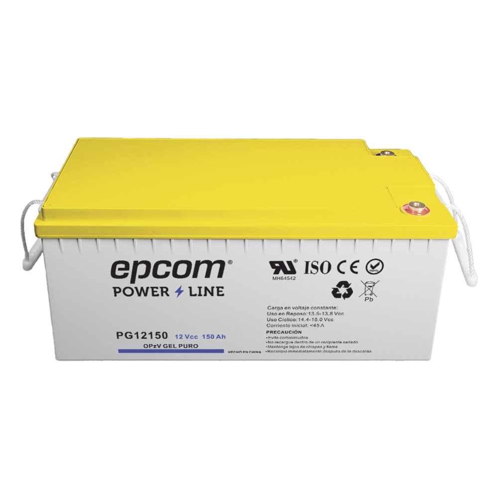 Batería GEL Puro OPzV Ciclo Profundo / 12 Vcc / 150 Ah / Aplicaciones Fotovoltaicas y de Respaldo