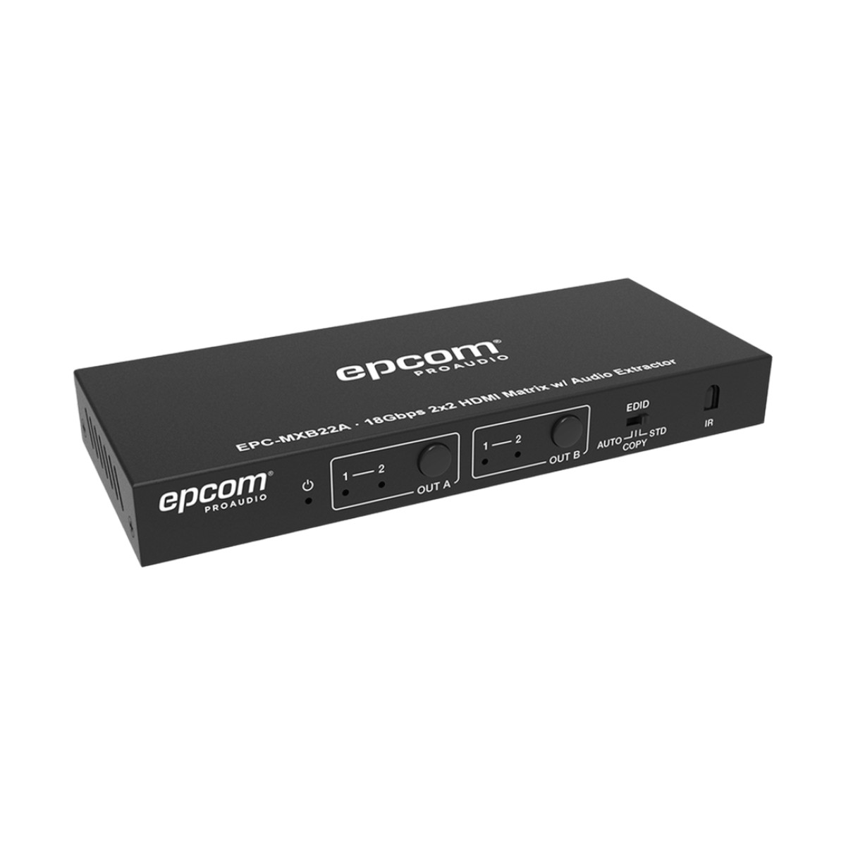 Matricial HDMI | 2x2 | 4K2K@60Hz | HDR | YCbCr 4:4:4 | EDID Auto | Extractor de Audio | Salida de audio análoga y digitalizados | HDCP 2.2 | 18 Gbps