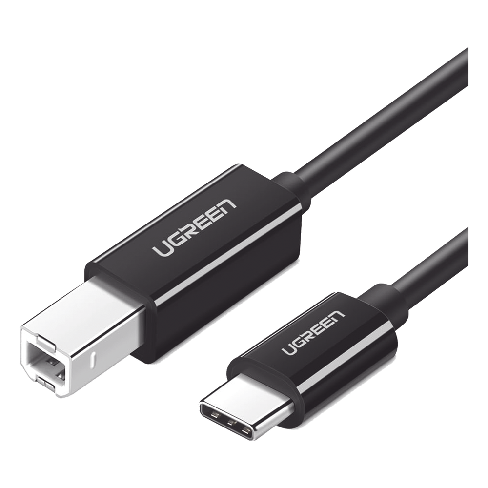 Cable de Impresora o escáner USB-C | 1m (6 pies) | USB Tipo C a USB 2.0 Tipo B | Soporta Thunderbolt 3 | Alta velocidad | DAC | Compatible con Brother HP, Canon, Lexmark, Epson, Dell, Xerox, Samsung, etc.