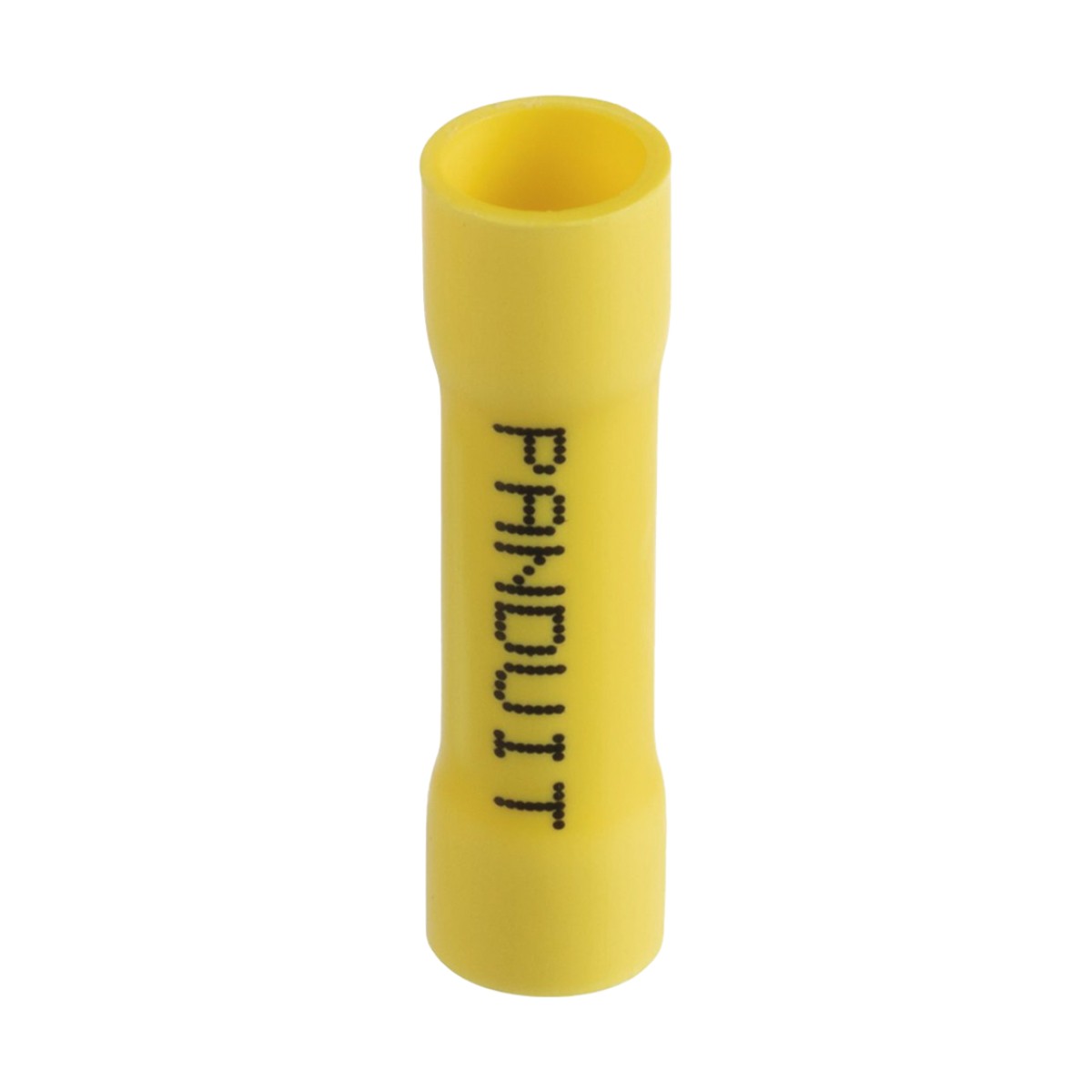 Conector de Empalme a Tope, Para Cables de 12 a 10 AWG, De Vinilo Aislado, Color Amarillo, Paquete de 25 Piezas