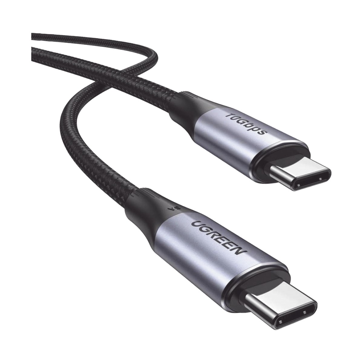 Cable USB-C a USB-C 3.2 Thunderbolt | 1 Metro | 240W | 10 Gbps | 480 Mbps | Soporta Video 4K@60Hz| Chip E-Market Inteligente | Carcasa de Aluminio | Nylon Trenzado | Blindaje de 4 capas.