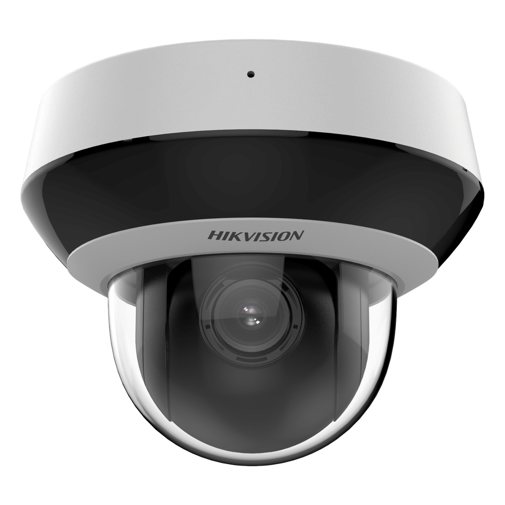 Mini Domo PTZ IP 2 Megapixel / 4X Zoom / H.265+ / 20 mts IR EXIR / WDR / PoE / IK10 / Exterior IP66 / Ultra Baja Iluminación / Micrófono Integrado / PoE / microSD