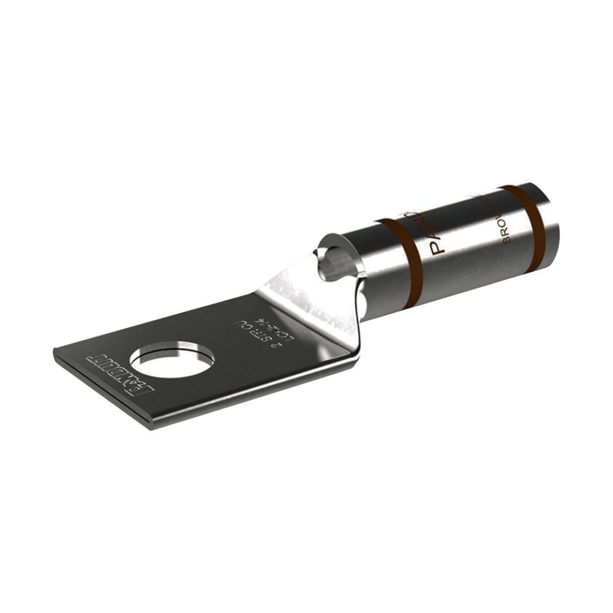 Zapata de compresión LCA2-14-Q, para cal. 2 Awg, Barreno para tornillo prisionero de 1/4, 1 Pz