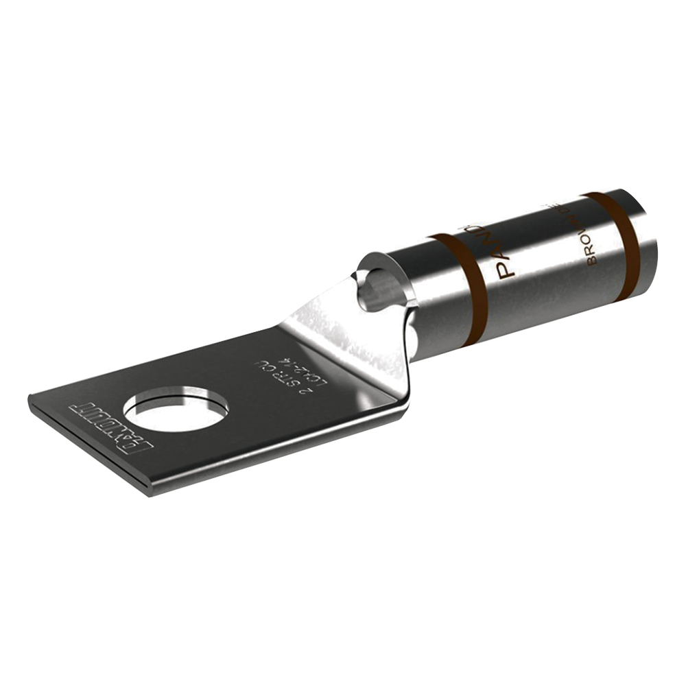 Zapata de compresión LCA2-14-Q, para cal. 2 Awg, Barreno para tornillo prisionero de 1/4, 1 Pz