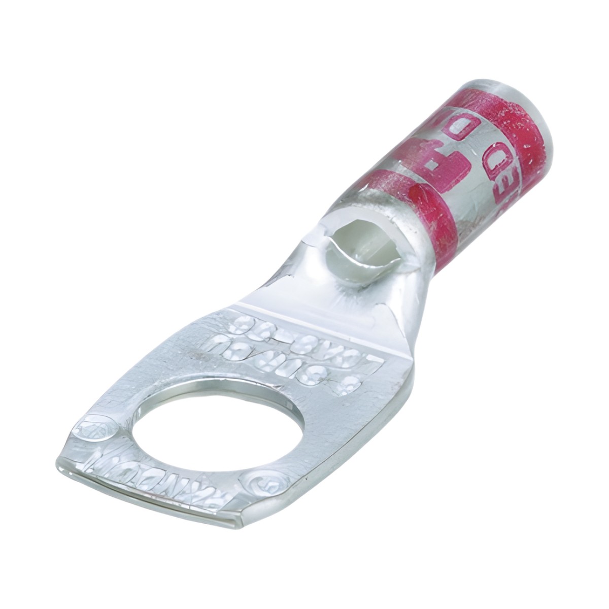 Zapata de compresión LCA8-56-L para cal. 8 Awg, Barreno para tornillo prisionero de 5/16, 1 Pz