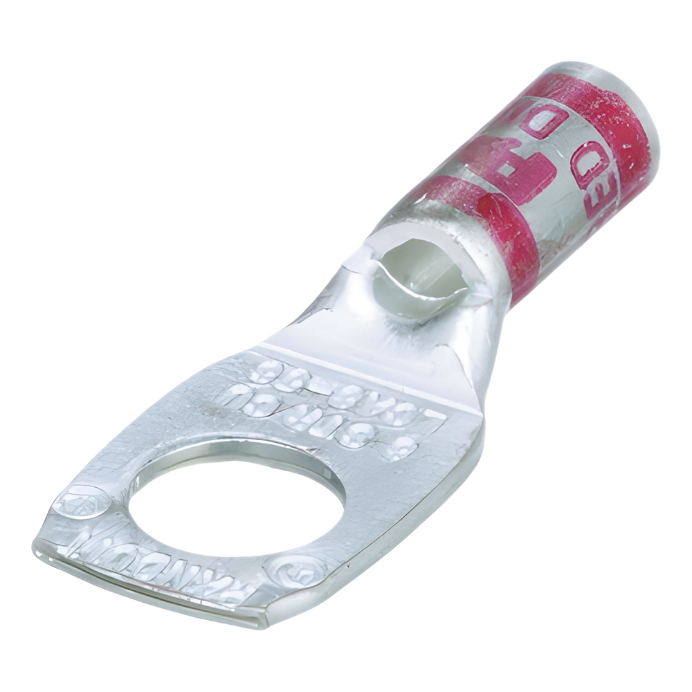 Zapata de compresión LCA8-56-L para cal. 8 Awg, Barreno para tornillo prisionero de 5/16, 1 Pz