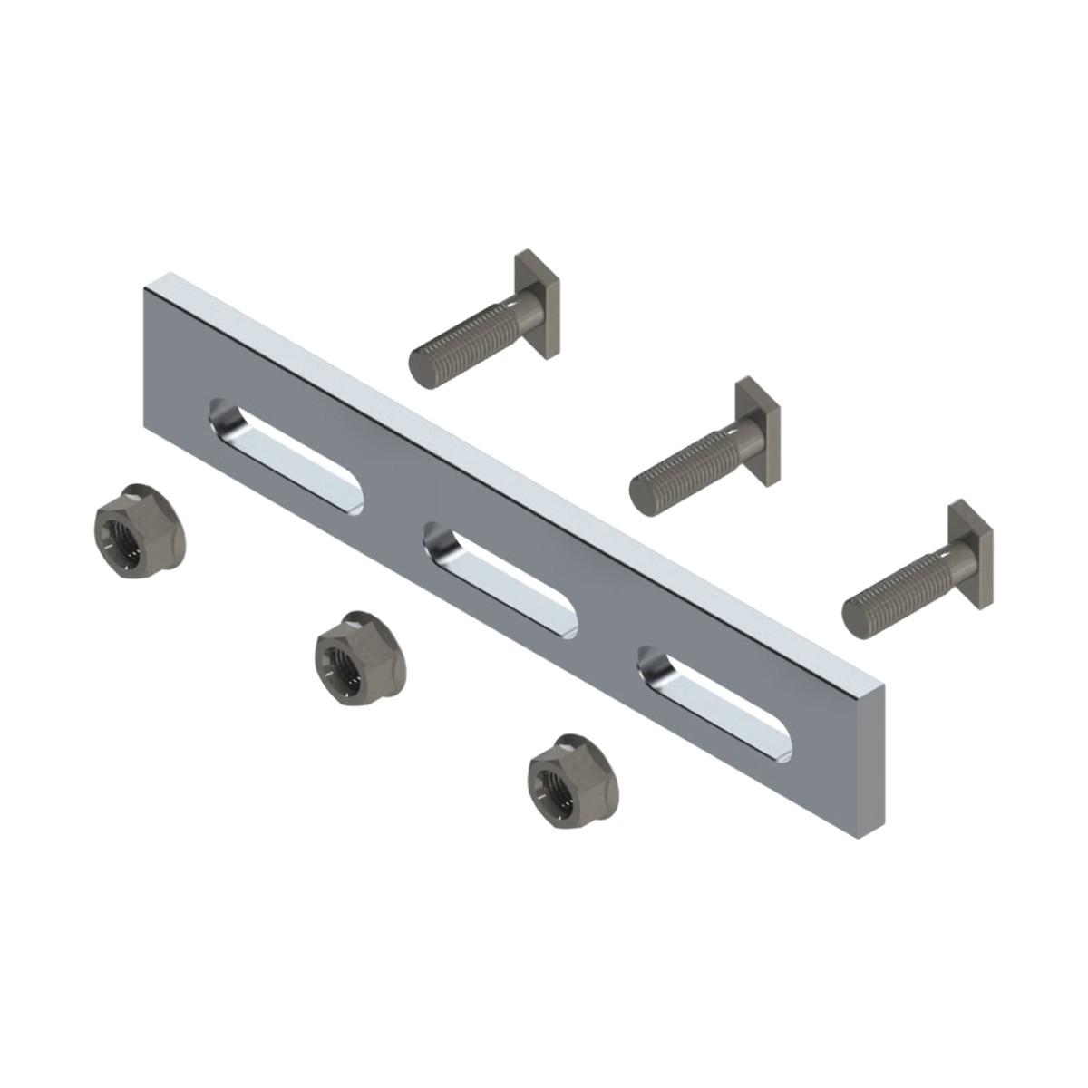 Soporte Inclinado Solar / Aluminio Serie 6000 / Fijaciones Acero Inoxidable / Compatible N Rail 4.72 / Techo Losa Plana / 135 g