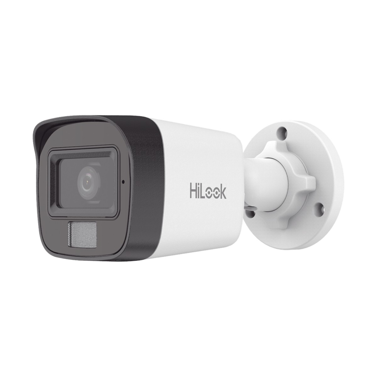 [Dual Light] Bala IP 4 Megapixel / Lente 2.8 mm / Ángulo de visión 104° / 20 mts IR + 15 mts Luz Blanca / Micrófono Integrado / ACUSENSE Lite / Exterior IP67 / H.265+ / PoE / ONVIF / dWDR