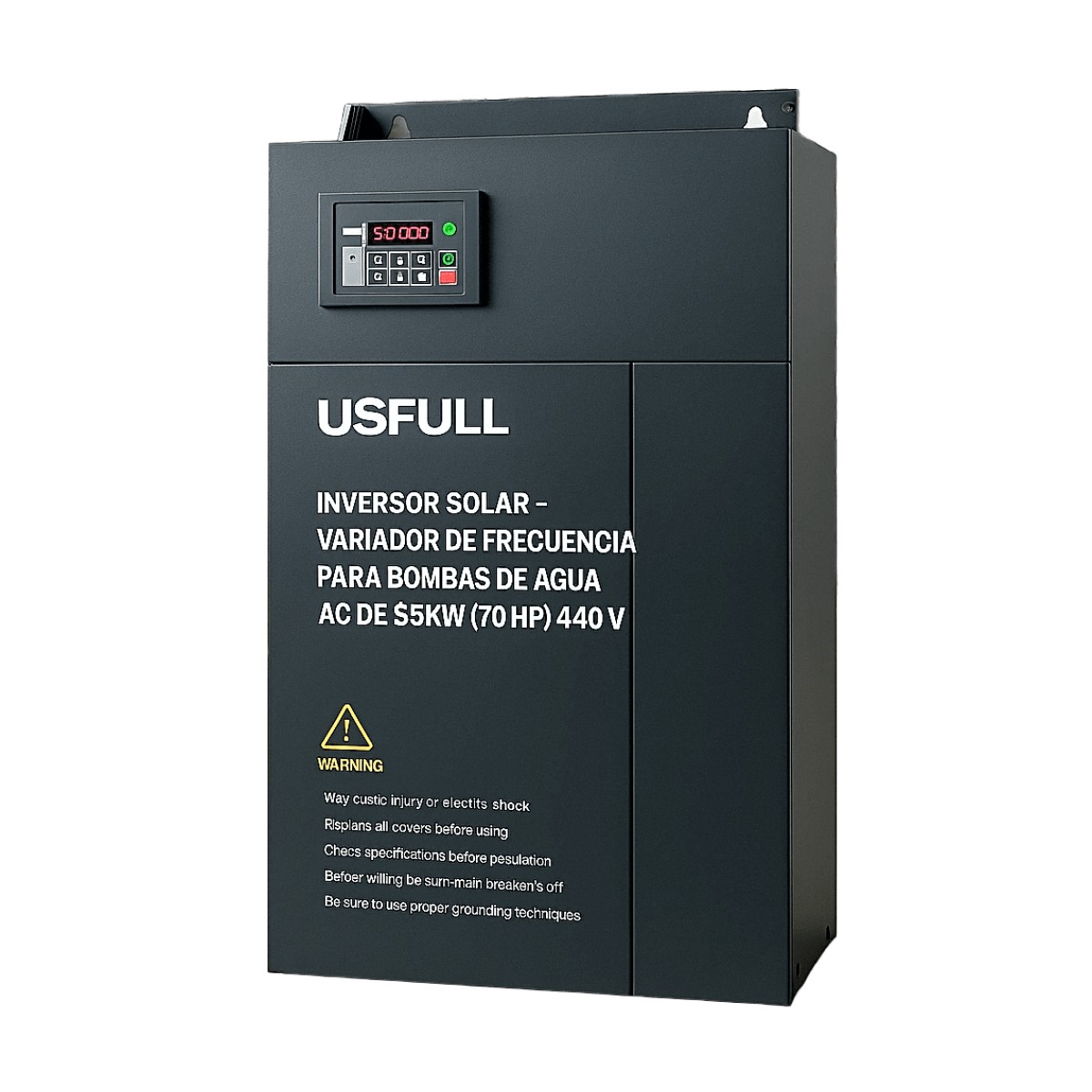 Inversor Solar - Variador de Frecuencia para Bombas de Agua AC de 55KW (70 HP)   440V: Potencia y Eficiencia para Aplicaciones Exigentes