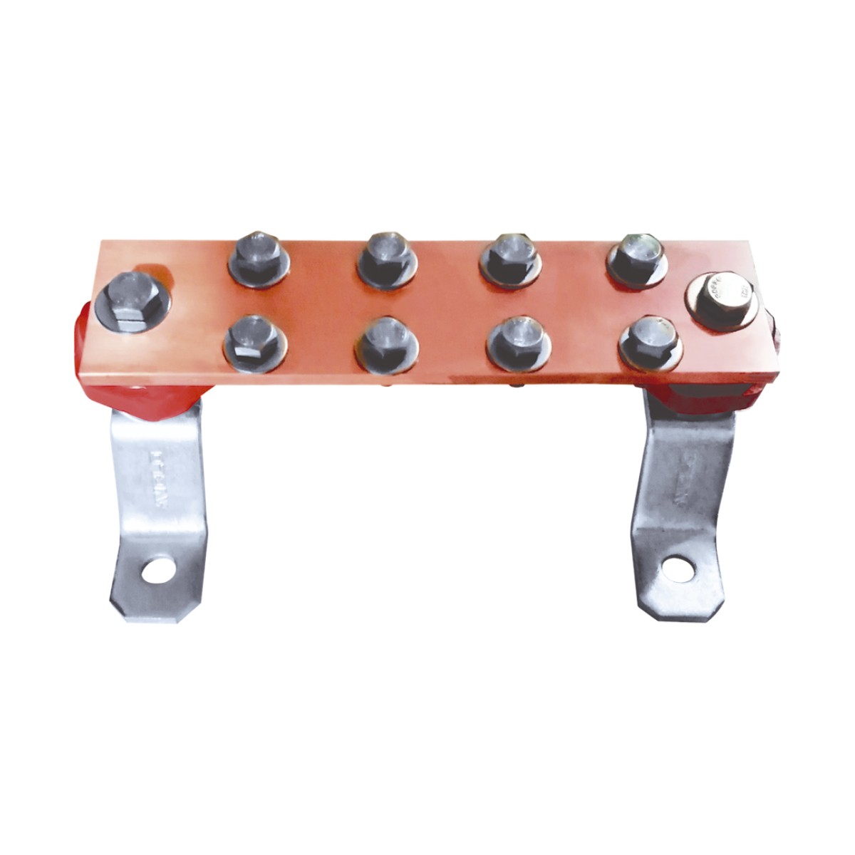 Barra Unión Muro 1000A / Cobre 100% / Montaje Incluido / Aisladores Rojos / EIA-TIA-BICSI / TMGB-TGB
